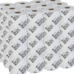 Georgia Pacific Professional Pacific Blue Basic High-Capacity Bathroom Tissue, Septic Safe, 1-Ply, White, 1,500 Sheets/Roll, 48 Rolls/Carton