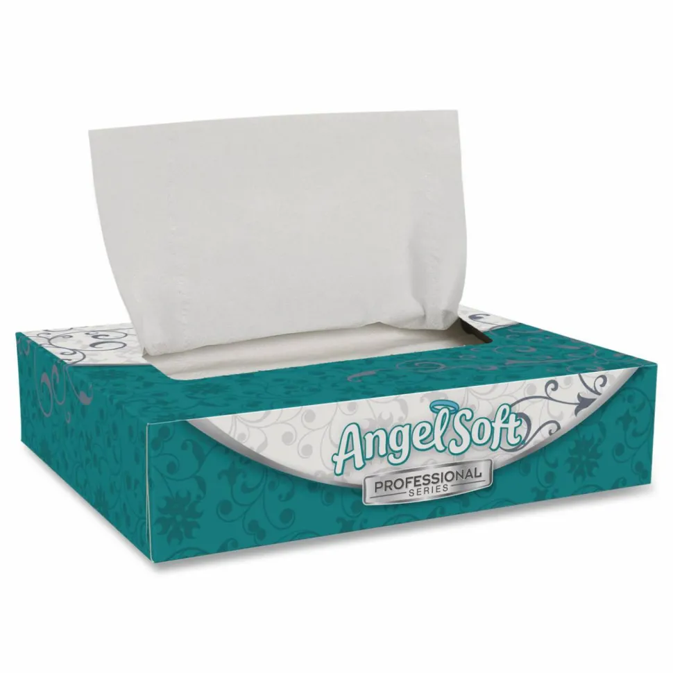 Georgia Pacific Professional Angel Soft ps Facial Tissue, 2-Ply, White, 50 Sheets/Box, 60 Boxes/Carton
