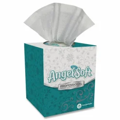 Georgia Pacific Professional Angel Soft ps Premium Facial Tissue, Cube Box, 2-Ply, White, 96 Sheets/Box
