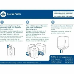 Georgia Pacific Professional SofPull CenterPull Hand Towel Dispenser, 9.63 x 8.88 x 10.94, Black