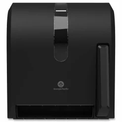 Georgia Pacific Professional Hygienic Push-Paddle Roll Towel Dispenser, 13 x 10 x 14.4, Black
