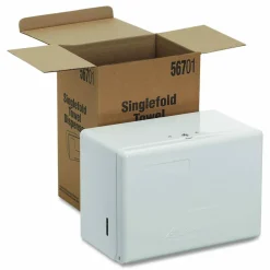 Georgia Pacific Professional Space Saver Singlefold Towel Dispenser, Steel, 11.63 x 6.63 x 8.13, White