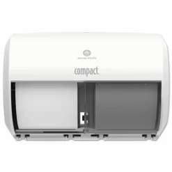 Georgia Pacific Professional Compact Coreless Side-by-Side Double Roll Tissue Dispenser, 11.31 x 7.69 x 8, White