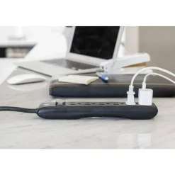 GE 6-Outlet Power Strip, 6' Cord, Black
