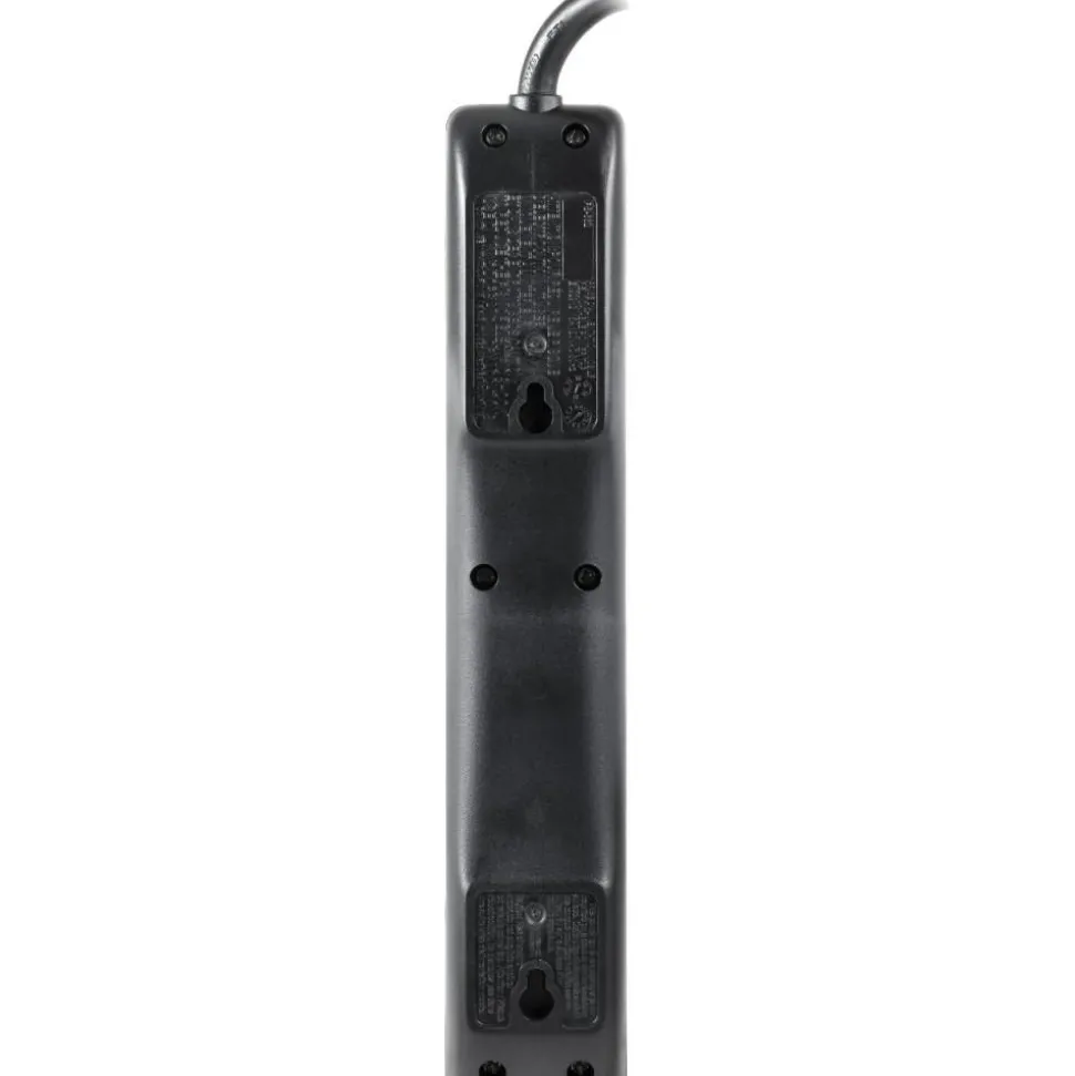 GE 6-Outlet Power Strip, 6' Cord, Black