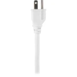 GE 6 Outlet Power Strip 2 Pack, 1'6" Cord, White, 14833