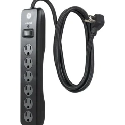 GE 6-Outlet Surge Protector, 6' Cord, Black