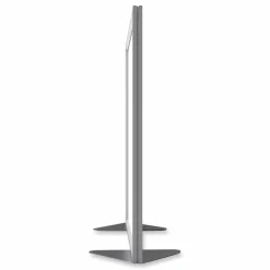 Ghent Floor Partition with Aluminum Frame, 48.06 x 2.04 x 53.86, White