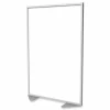 Ghent Floor Partition with Aluminum Frame, 48.06 x 2.04 x 71.86, White