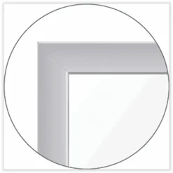 Ghent Floor Partition with Aluminum Frame, 48.06 x 2.04 x 71.86, White