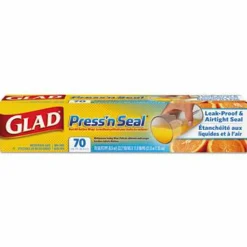 Glad Press'n Seal Food Plastic Wrap, 70 sq ft, 12/Carton