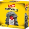 Glad ForceFlexPlus Drawstring Large Trash Bags, Large Size, 30 gal, 0.90 mil (23 Micron) Thickness, 50 Count - 78997