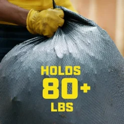 Glad ForceFlexPlus Drawstring Large Trash Bags, Large Size, 30 gal, 0.90 mil (23 Micron) Thickness, 50 Count - 78997