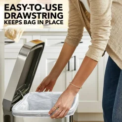 Glad ForceFlex Tall Kitchen Drawstring Trash Bags, 0.72 mil, 13 Gallon, Gain Lavender with Febreze Freshness, 110 Count