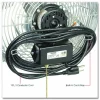 Global Industrial 18" Industrial Workstation Fan, 4,600 CFM, 1/3 hp