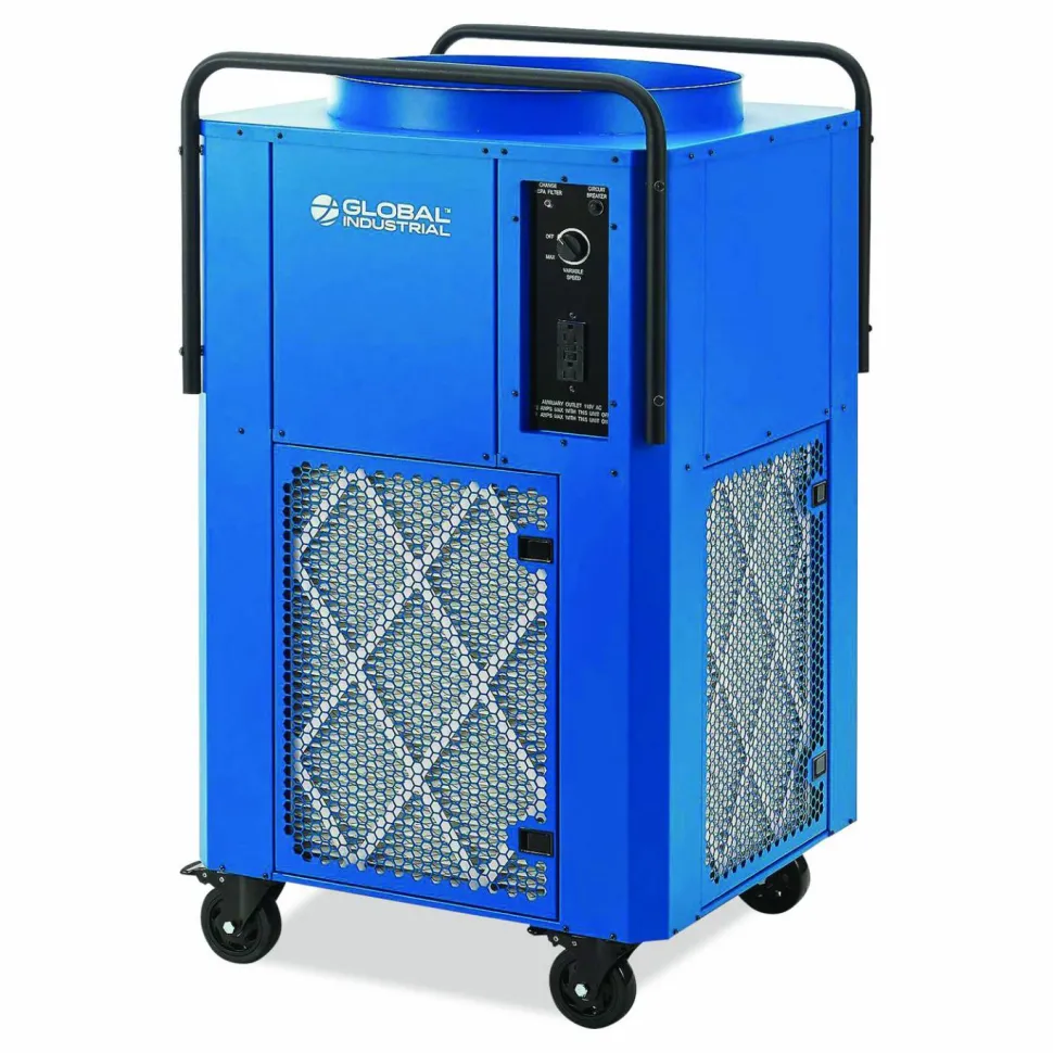 Global Industrial Commercial Air Scrubber and Negative Air Machine with HEPA Filter. Variable Speed, 3,300 CFM, 115 V
