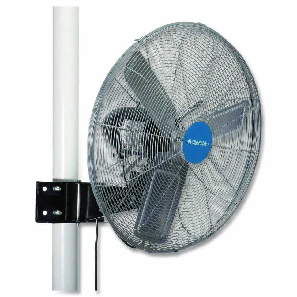 Global Industrial Deluxe Oscillating Fan, Pole or Column Mount, 24", 4,660 CFM, 1/2 hp