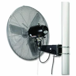 Global Industrial Deluxe Oscillating Fan, Pole or Column Mount, 24