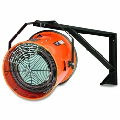 Global Industrial Electric Salamander Heater with Adjustable Thermostat, 240 V, 15,000 W, 23.03 x 34.75 x 24.68, Orange