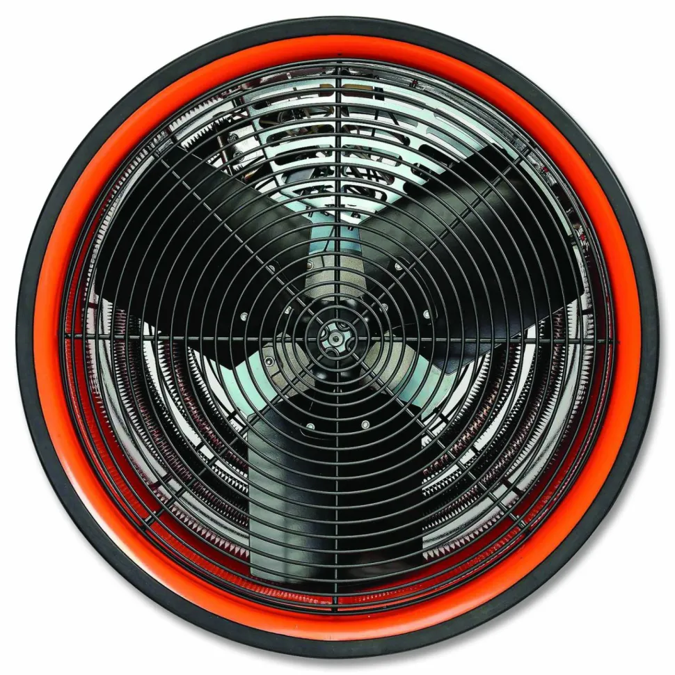 Global Industrial Electric Salamander Heater with Adjustable Thermostat, 240 V, 15,000 W, 23.03 x 34.75 x 24.68, Orange