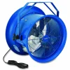 Global Industrial High Velocity Drum Fan with Yoke Mount, 18", 1 Speed, Blue