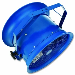 Global Industrial High Velocity Drum Fan with Yoke Mount, 18", 1 Speed, Blue