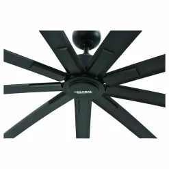 Global Industrial Industrial Ceiling Fan, 96", 6 Speeds, 10,500 CFM, Black
