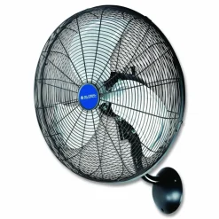 Global Industrial Industrial Wall Mounted Oscillating Fan, 18", 3 Speeds, Black