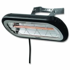 Global Industrial Infrared Patio Heater Low Glare, 1,500 W, 3 x 7 x 7.5, Black