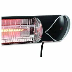 Global Industrial Infrared Patio Heater with Remote Control, 1,500 W, 35.38 x 5.13 x 3.5, Black