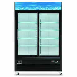 Global Industrial Nexel Merchandiser Refrigerator, 45 cu ft, Black