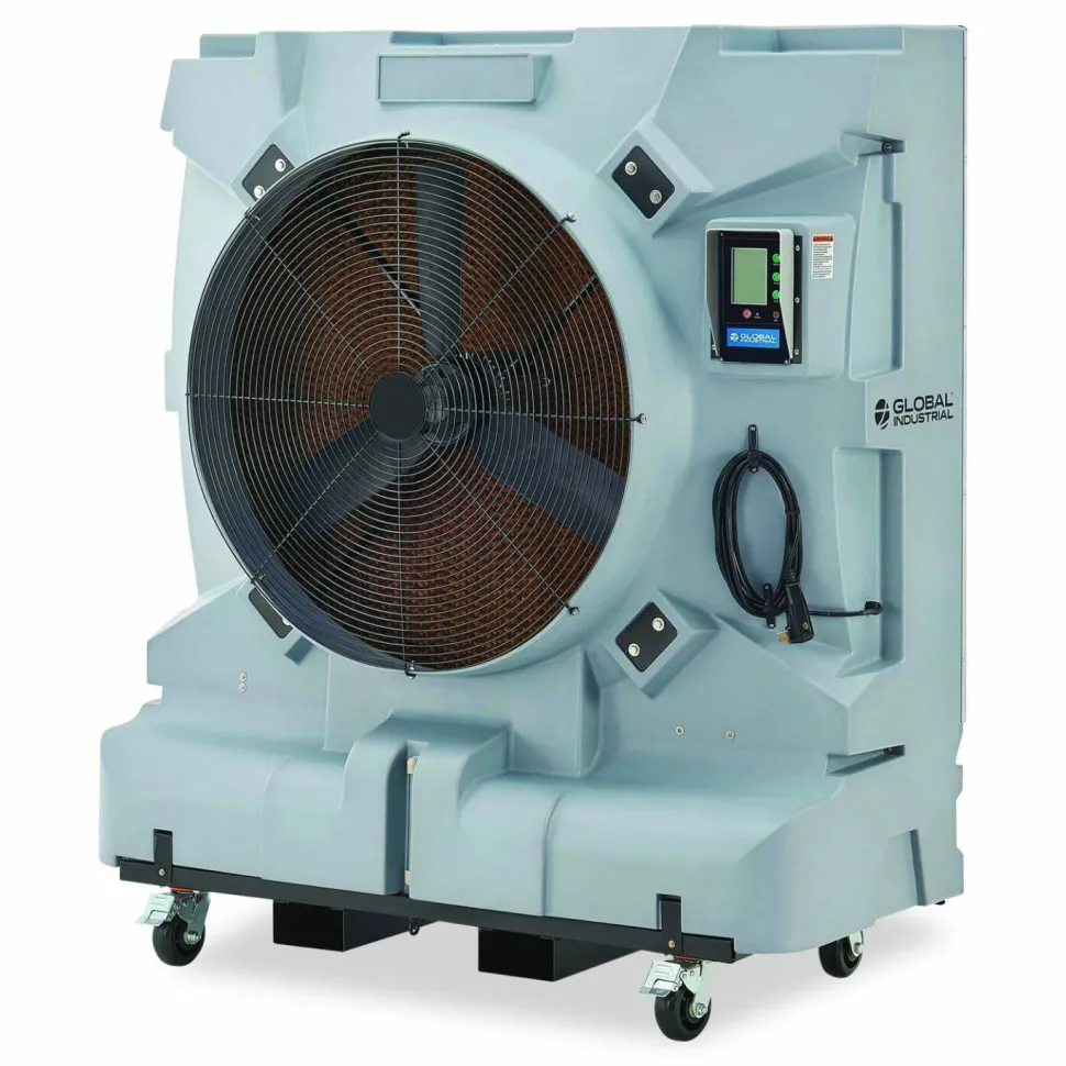 Global Industrial Portable Evaporative Cooler with Direct Drive, 36", 3 Speeds, 74 gal