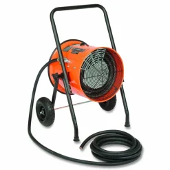 Global Industrial Portable Salamander Heater with Adjustable Thermostat, 30,000 W, 22 x 28 x 38.5, Orange