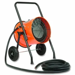 Global Industrial Portable Salamander Heater with Adjustable Thermostat, 30,000 W, 22 x 28 x 38.5, Orange