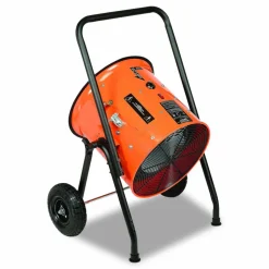 Global Industrial Portable Salamander Heater with Adjustable Thermostat, 208 V, 15,000 W, 21.59 x 28 x 38.5, Orange