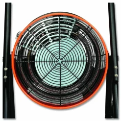 Global Industrial Portable Salamander Heater with Adjustable Thermostat, 208 V, 15,000 W, 21.59 x 28 x 38.5, Orange