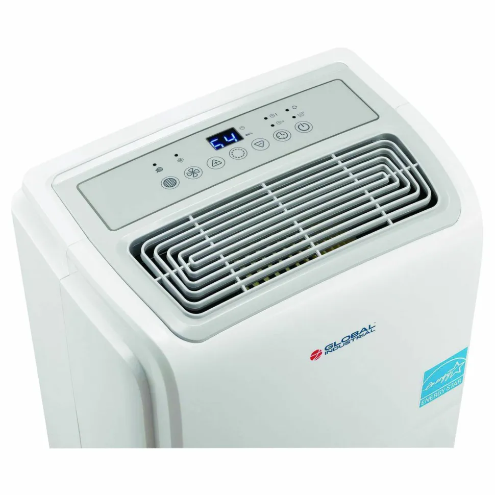 Global Industrial Portable Dehumidifier, 9.62 x 9.62 x 19.68, White