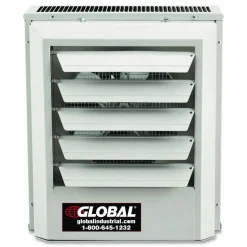 Global Industrial Unit Heater, Horizontal or Vertical Downflow, 5,000 W, 14.13 x 8.5 x 16, White