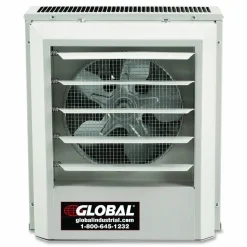 Global Industrial Unit Heater, Horizontal or Vertical Downflow, 5,000 W, 14.13 x 8.5 x 16, White