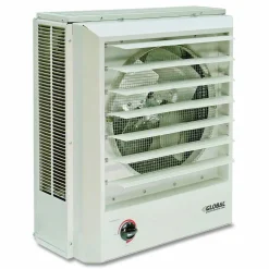 Global Industrial Unit Heater Horizontal or Vertical Downflow, Multi-Watt, 7,500 W, 19 x 8.5 x 21.43, White