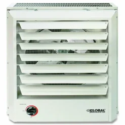 Global Industrial Unit Heater Horizontal or Vertical Downflow, Multi-Watt, 7,500 W, 19 x 8.5 x 21.43, White