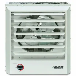 Global Industrial Unit Heater Horizontal or Vertical Downflow, Multi-Watt, 7,500 W, 19 x 8.5 x 21.43, White