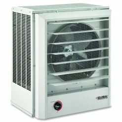 Global Industrial Unit Heater, Horizontal or Vertical Downflow, 20,000 W, 19 x 13.75 x 21.44, White