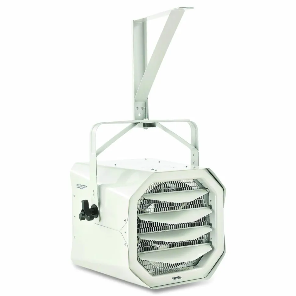 Global Industrial Unit Heater, Horizontal Downflow, 10,000 W, 18.13 x 16.75 x 16.06, White