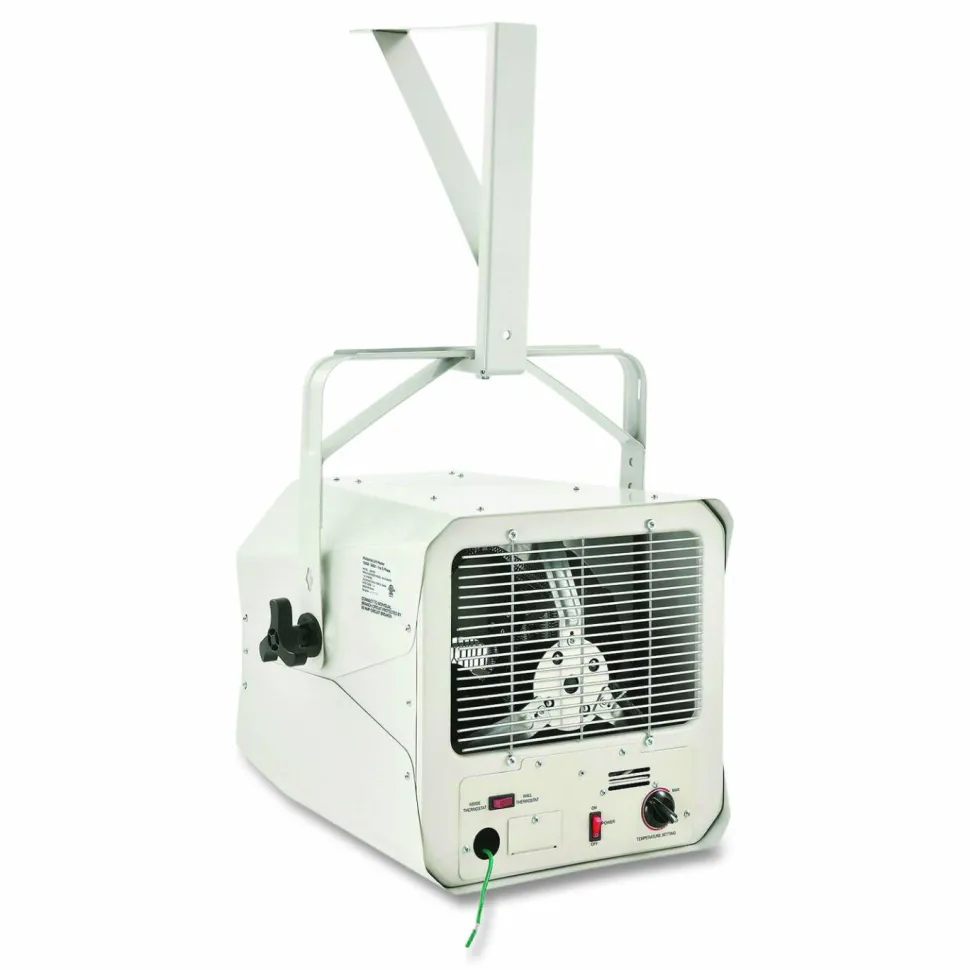 Global Industrial Unit Heater, Horizontal Downflow, 10,000 W, 18.13 x 16.75 x 16.06, White