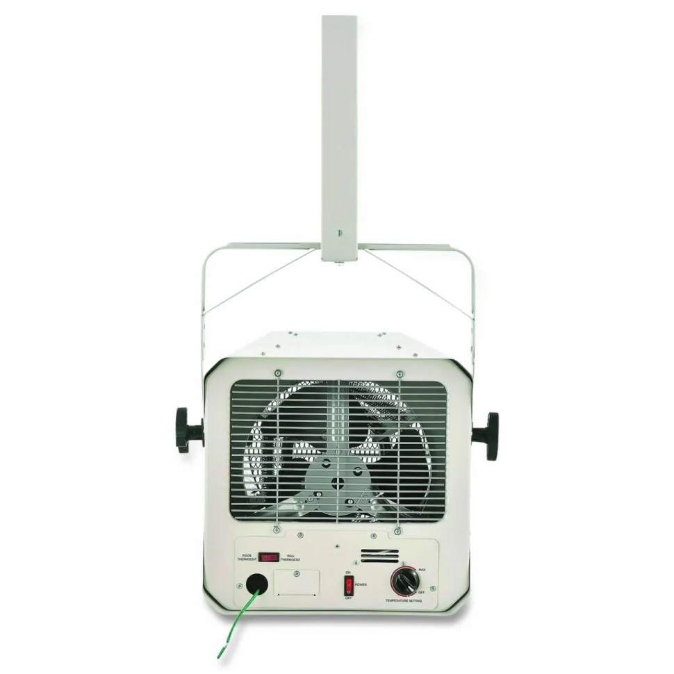 Global Industrial Unit Heater, Horizontal Downflow, 10,000 W, 18.13 x 16.75 x 16.06, White