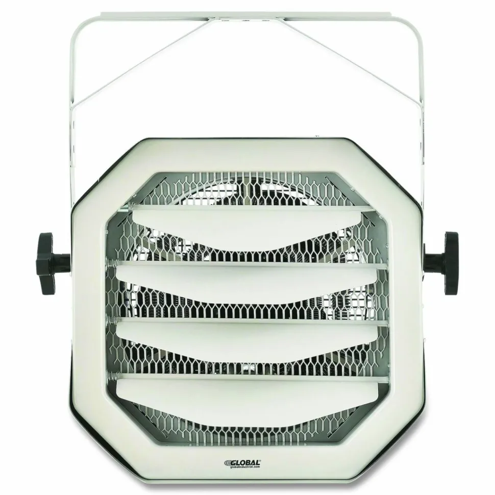 Global Industrial Unit Heater, Horizontal Downflow, 10,000 W, 18.13 x 16.75 x 16.06, White