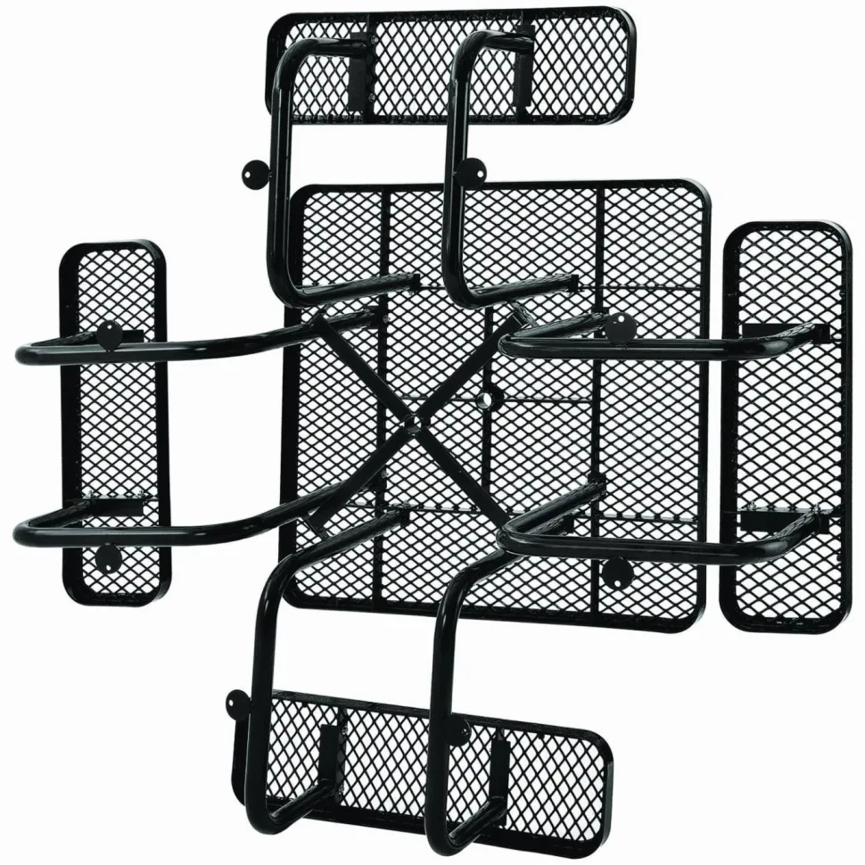 Global Industrial Expanded Steel Picnic Table, Square, 81 x 81 x 29.5, Black Top, Black Base/Legs