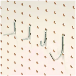 Global Industrial Pegboard Hooks, 30-Piece Assorted Hooks, Steel