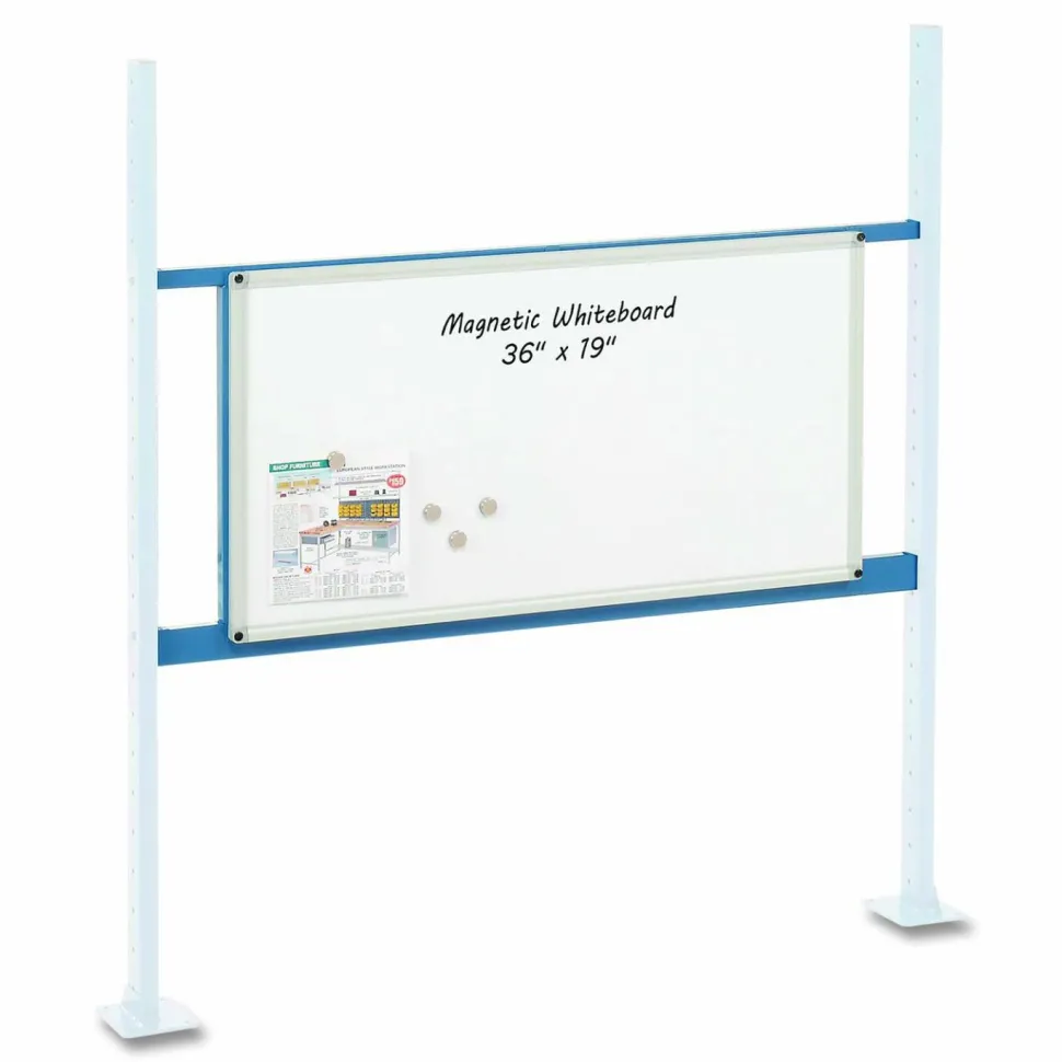 Global Industrial Workbench Whiteboard Panel Kit, Steel/Aluminum, 48"